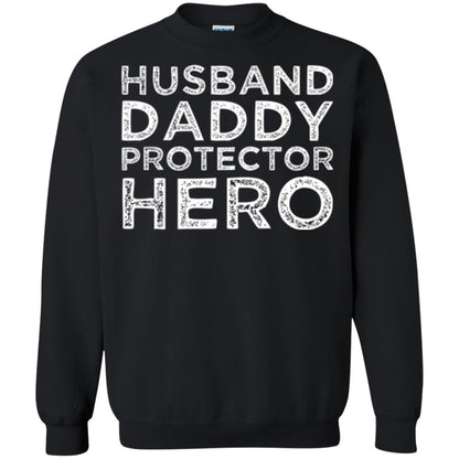 Husband Daddy Protector Hero T-shirt Black