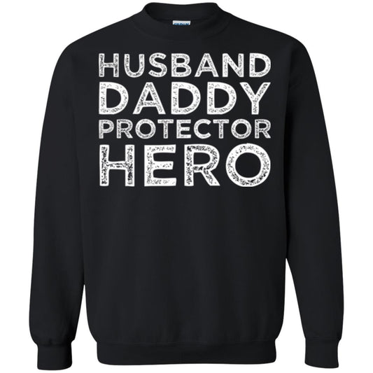 Husband Daddy Protector Hero T-shirt Black