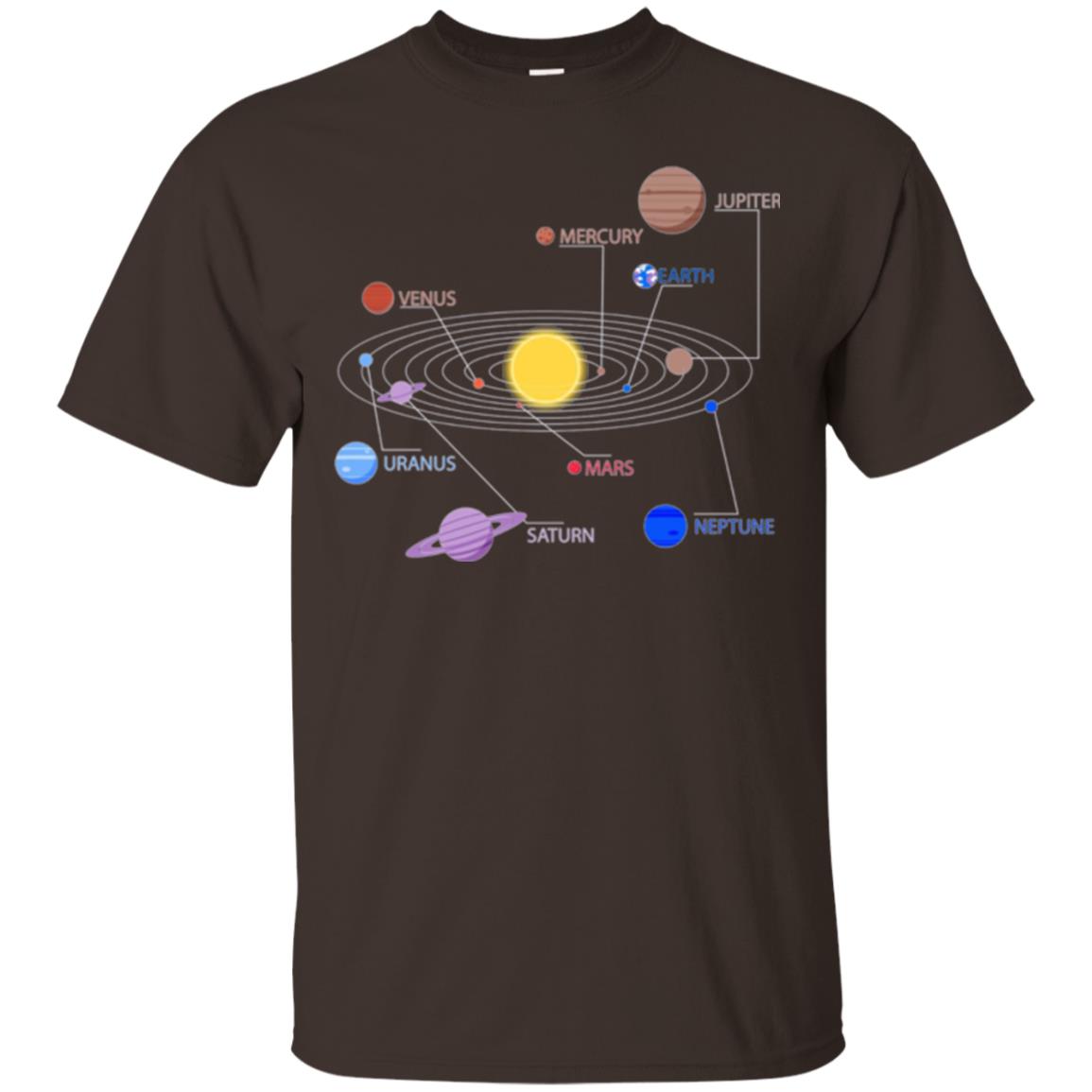 Solar System T-shirt Dark Chocolate