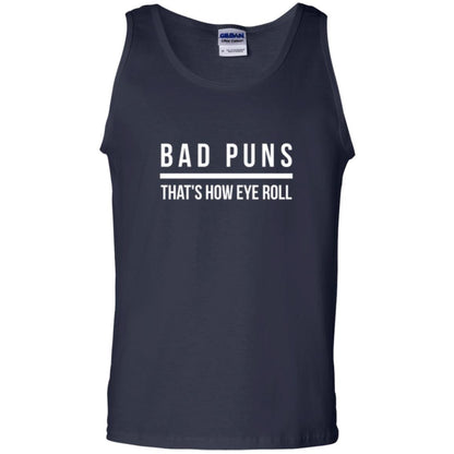 Student T-shirt Bad Puns That's How Eye Roll Navy