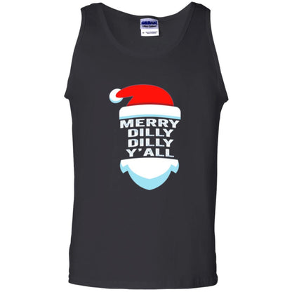 Christmas T-shirt Dilly Dilly Y_all Santa Claus Black