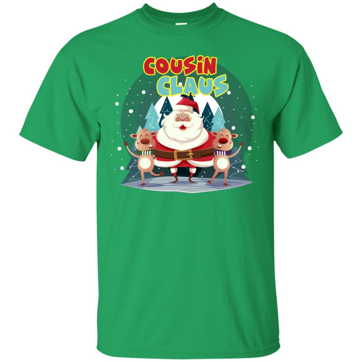 Cousin Claus Matching Family X-mas Gift Shirt Irish Green