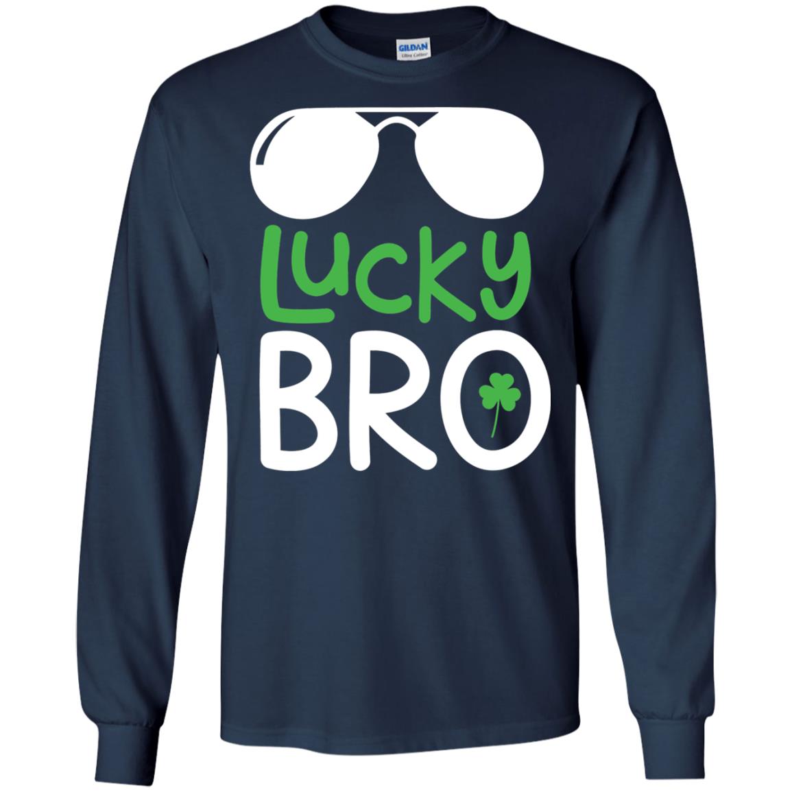 Lucky Bro St. Patrick_s Day T-shirt Navy