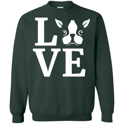 Dog Lovers T-shirt I Love My Boston Terrier Forest Green