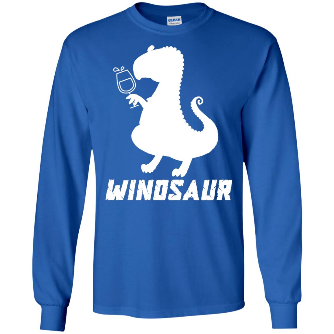 Drinking Party T-shirt Winosaur Wine Dinosaur Royal