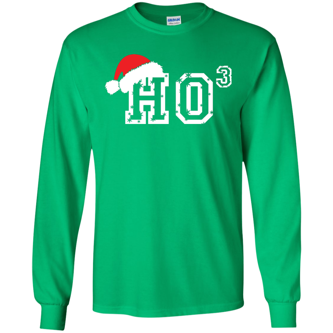 Christmas T-Shirt Ho Ho Ho Irish Green