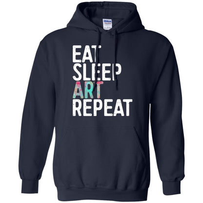 Artist T-shirt Eat Sleep Art Repeat Navy