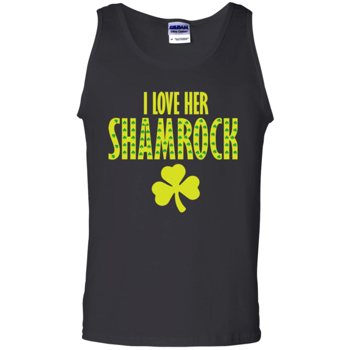 St. Patrick's Day T-shirt I Love Her Shamrock Black
