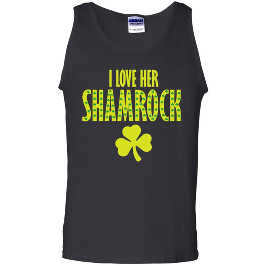 St. Patrick's Day T-shirt I Love Her Shamrock Black