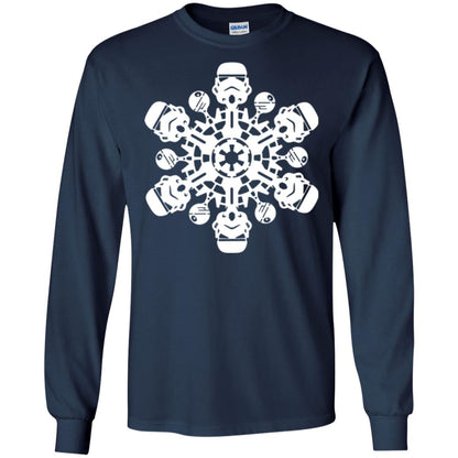 Christmas T-shirt Star Wars Stormtrooper Snowflake Navy