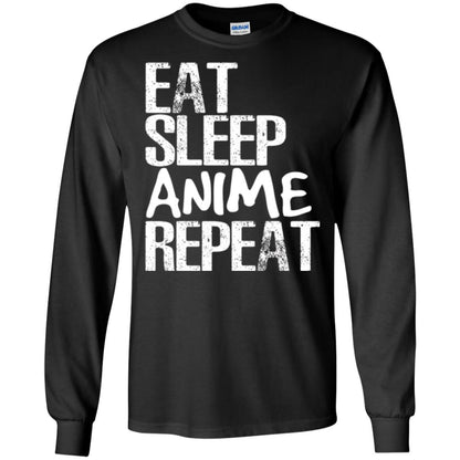 Funny Anime Binge T-shirt Eat Sleep Anime Repeat