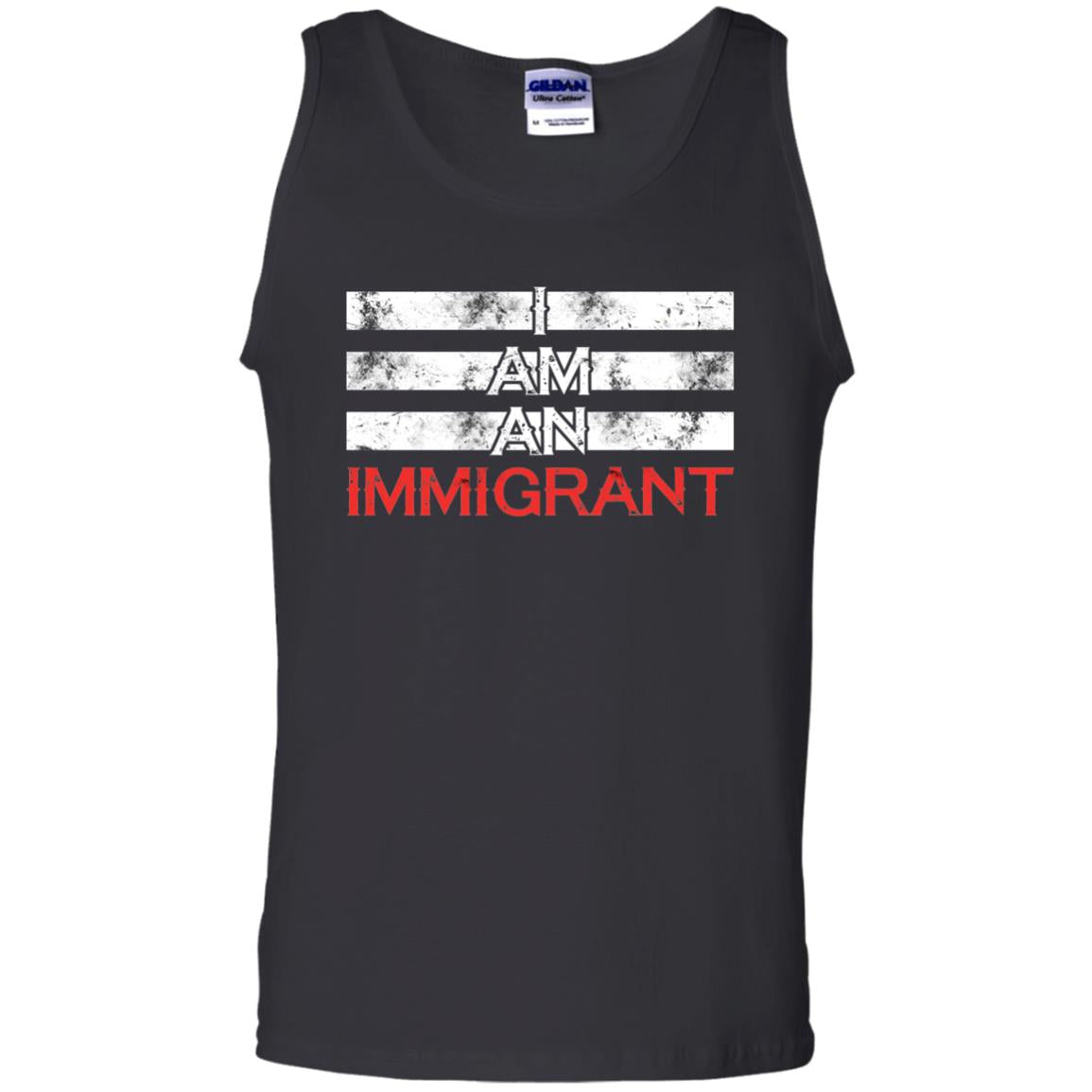 Migrant T-shirt I Am An Immigrant Black