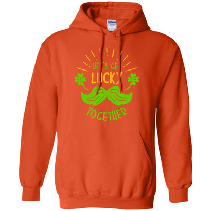 Saint Patrick's Day T-shirt Let's Get Lucky Together Orange