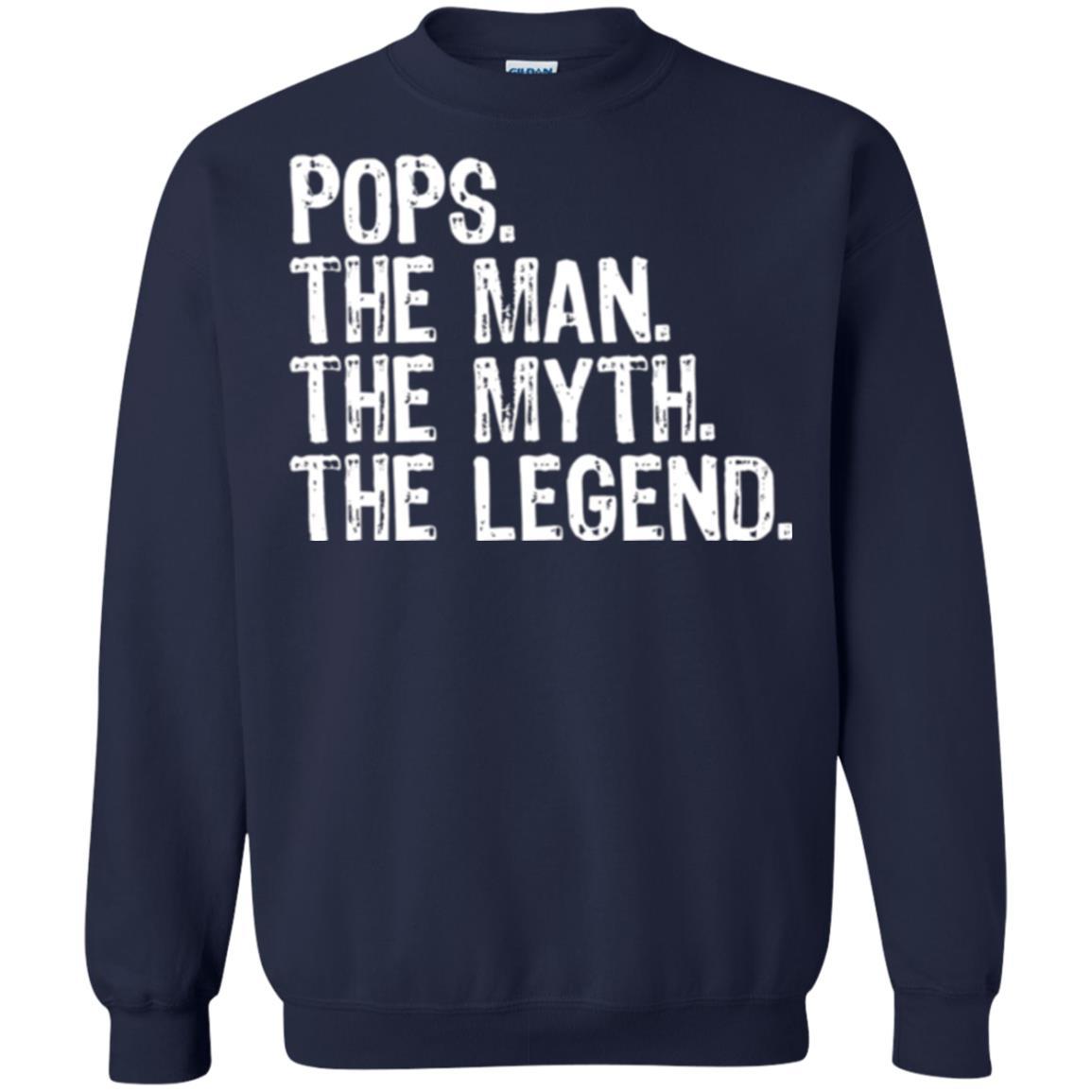 Daddy T-shirt Pops The Man The Myth The Legend Navy