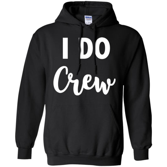 Wedding Party Quote T-shirt I Do Crew Black