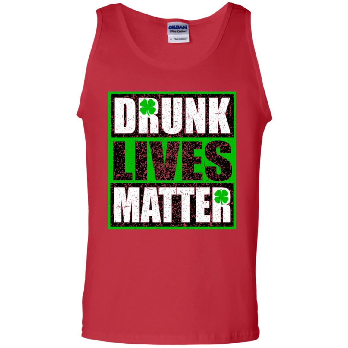 Vintage Drunk Lives Matter Saint Patrick_s Day T-shirt Red