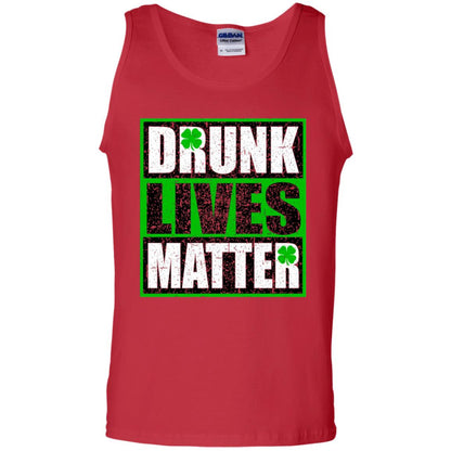Vintage Drunk Lives Matter Saint Patrick_s Day T-shirt Red