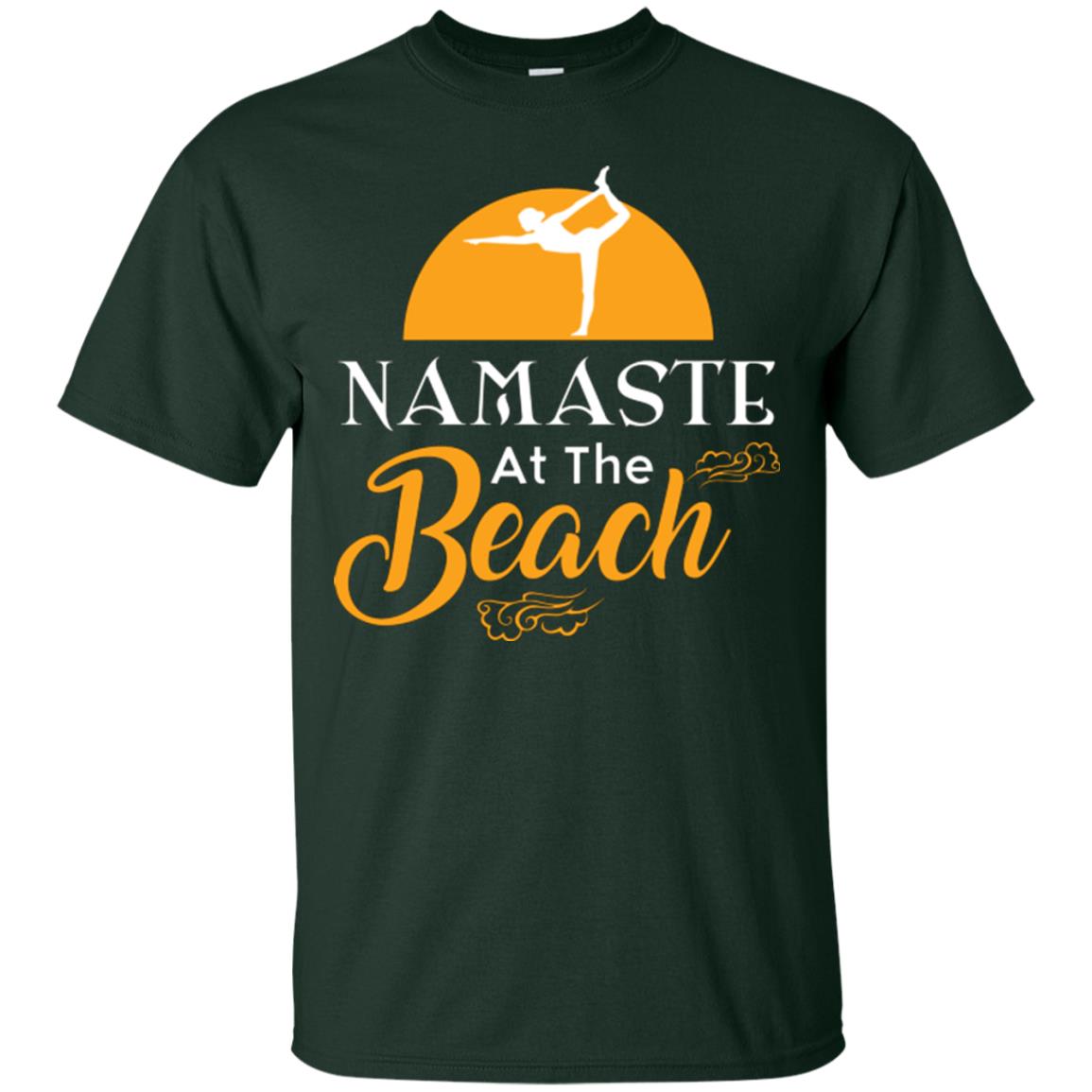 Yoga Lover T-shirt Namaste At The Beach Forest