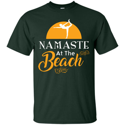 Yoga Lover T-shirt Namaste At The Beach Forest