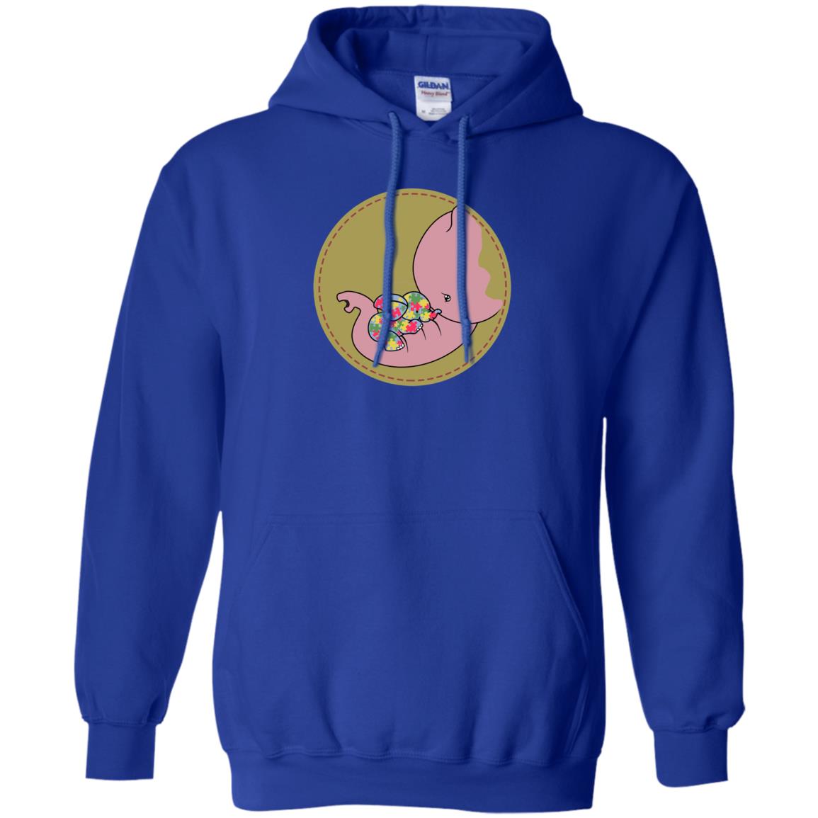 Elephant Mom And Baby Autism Awareness Shirt Royal