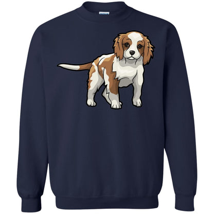 Cute Blenheim Cavalier King Charles Spaniel T-shirt Navy