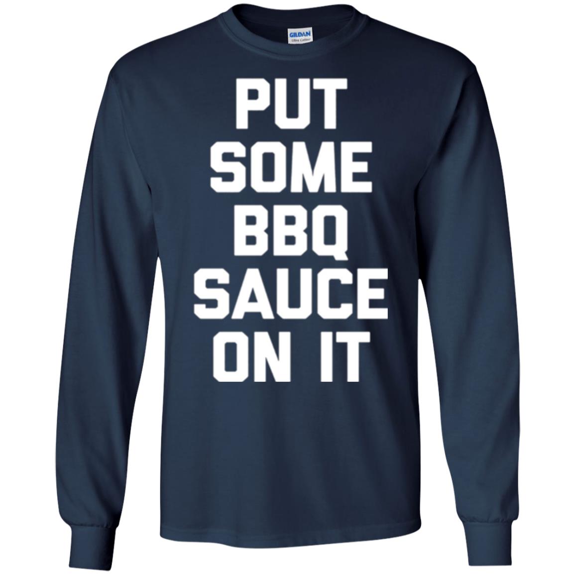 Barbecue Lovers T-shirt Put Some Bbq Sauce On It Navy
