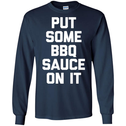 Barbecue Lovers T-shirt Put Some Bbq Sauce On It Navy