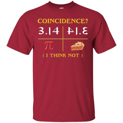 Pi Day 2018 Funny Pie Style T-shirt For Math Geeks Cardinal