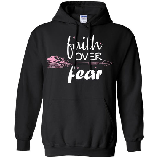 Faith Over Fear Arrow Christian Shirt Black