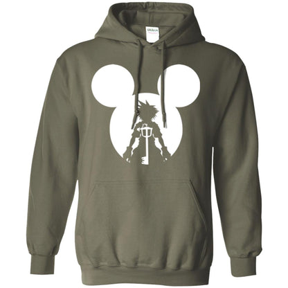 Mickey Lovers T-shirt Disney Kingdom Hearts Military Green