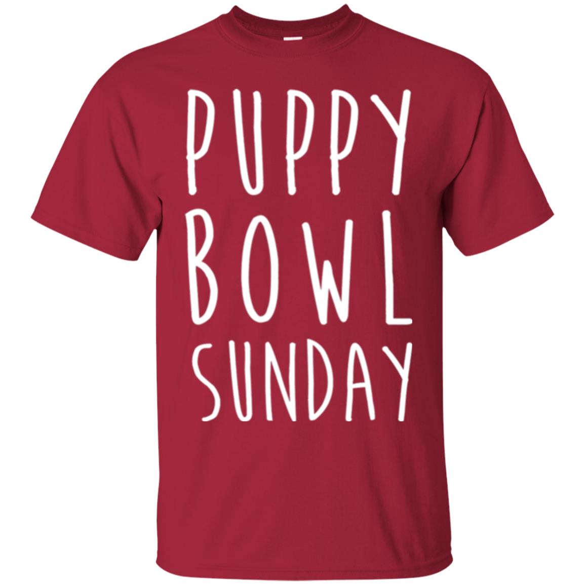 Football Dog Lover T-shirt Puppy Bowl Sunday T-shirt Cardinal