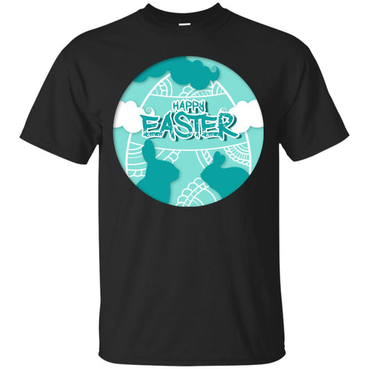 Happy Easter Day T-shirt Black