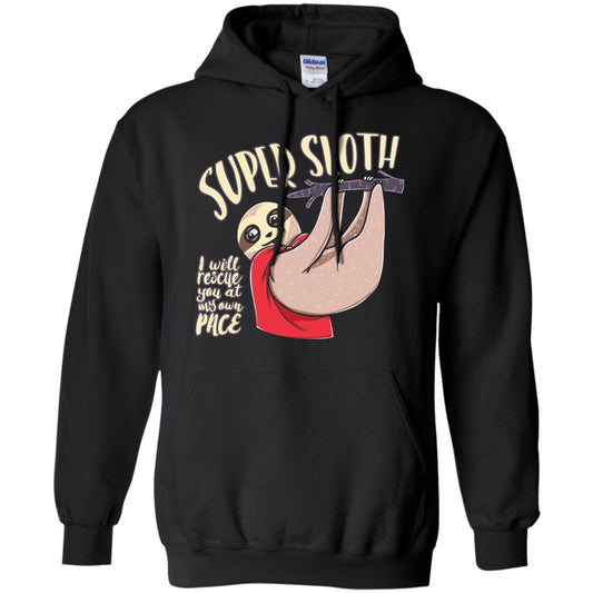 Funny Sloth T-shirt I Will Rescue You At My Own Pace Black