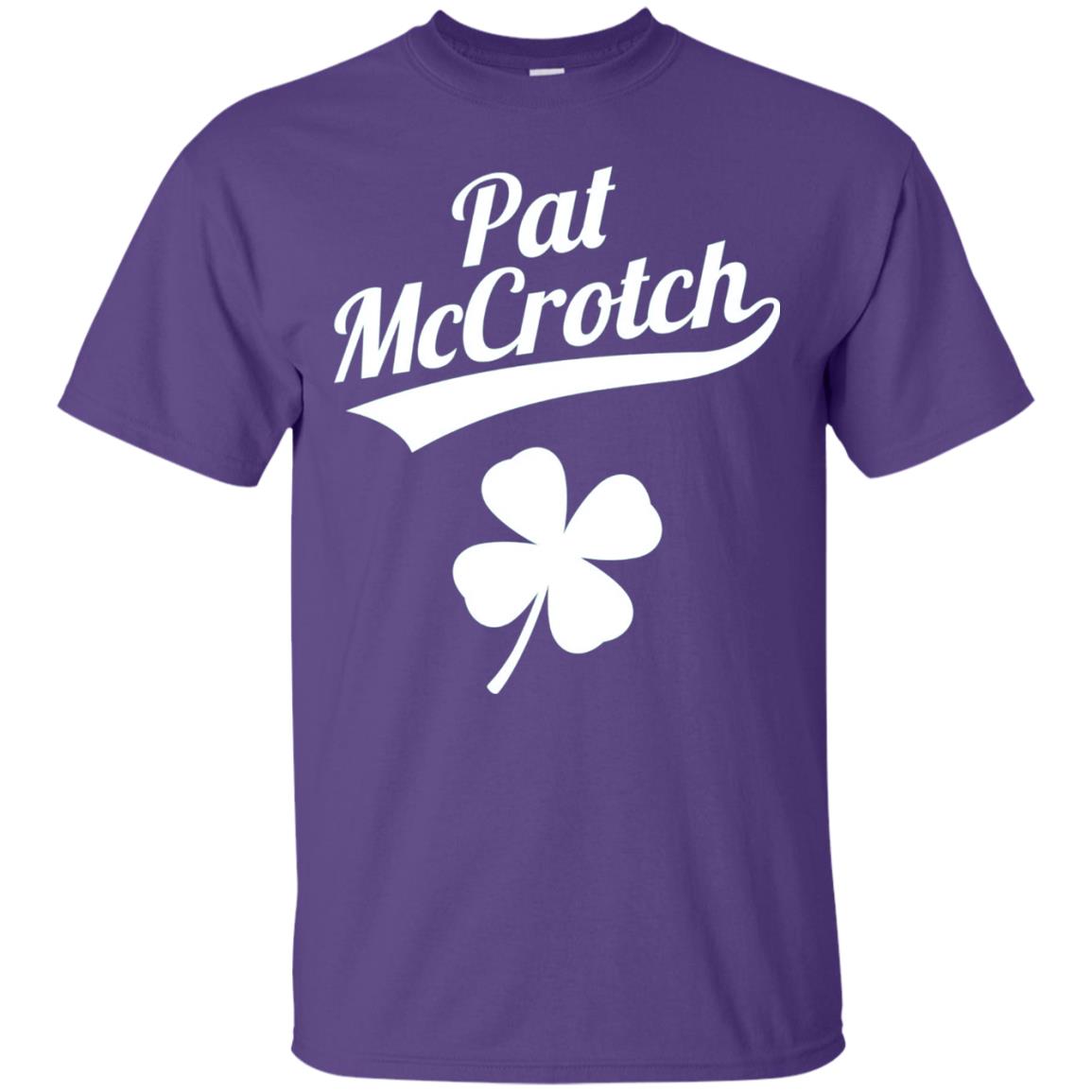 Funny Pat Mccrotch St. Patricks Shamrock T-shirt Purple