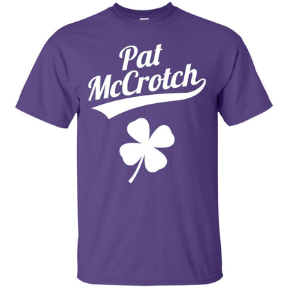 Funny Pat Mccrotch St. Patricks Shamrock T-shirt Purple