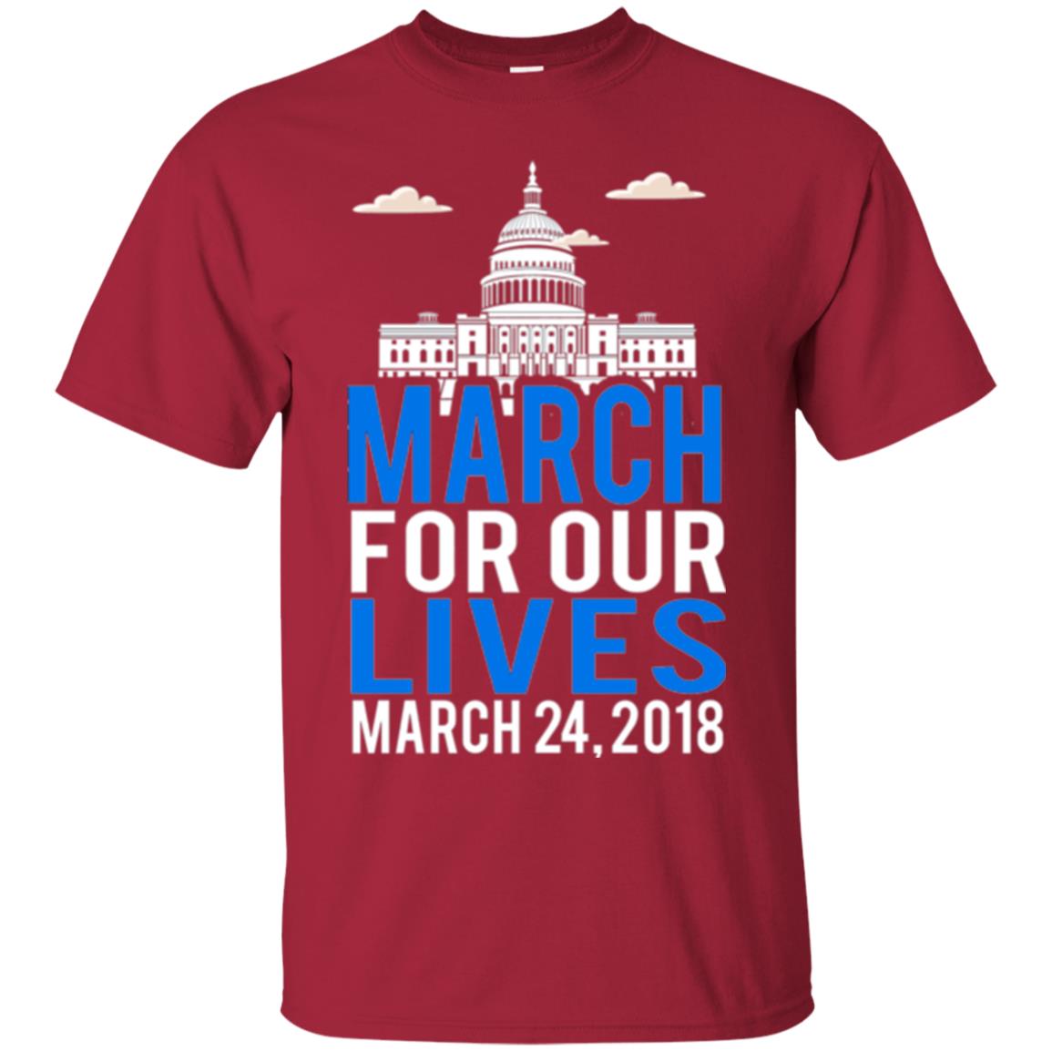 March For Our Lives Anti Gun T-shirt Cardinal