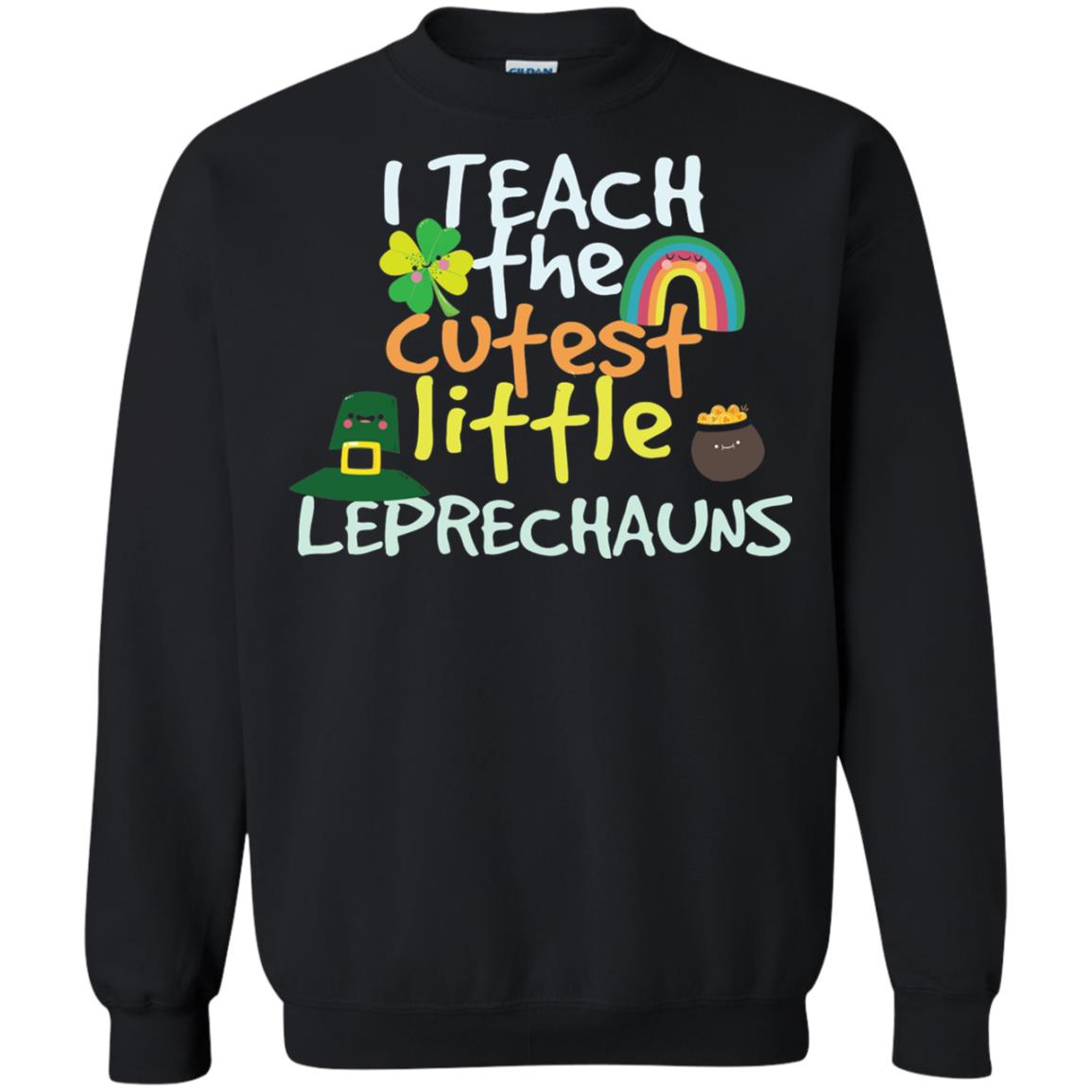 Cutest Little Leprechauns St. Patricks Day Teacher T-shirt Black