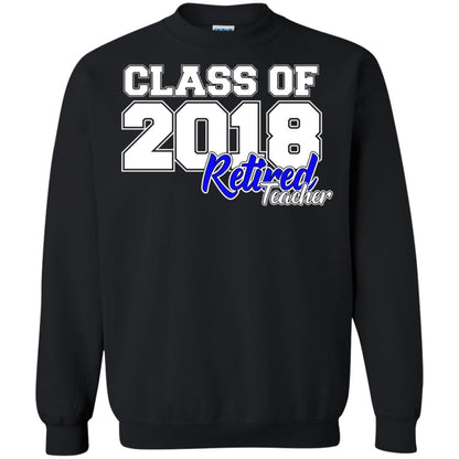 Retirement T-shirt Class Of 2018 Retired Teacher Black