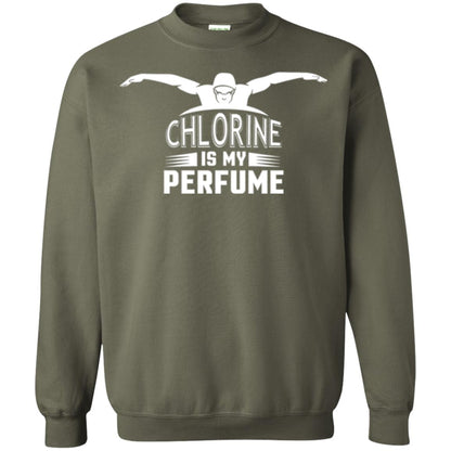 Swimmer T-shirt Chloring Is My Perfume T-shirt Military Green