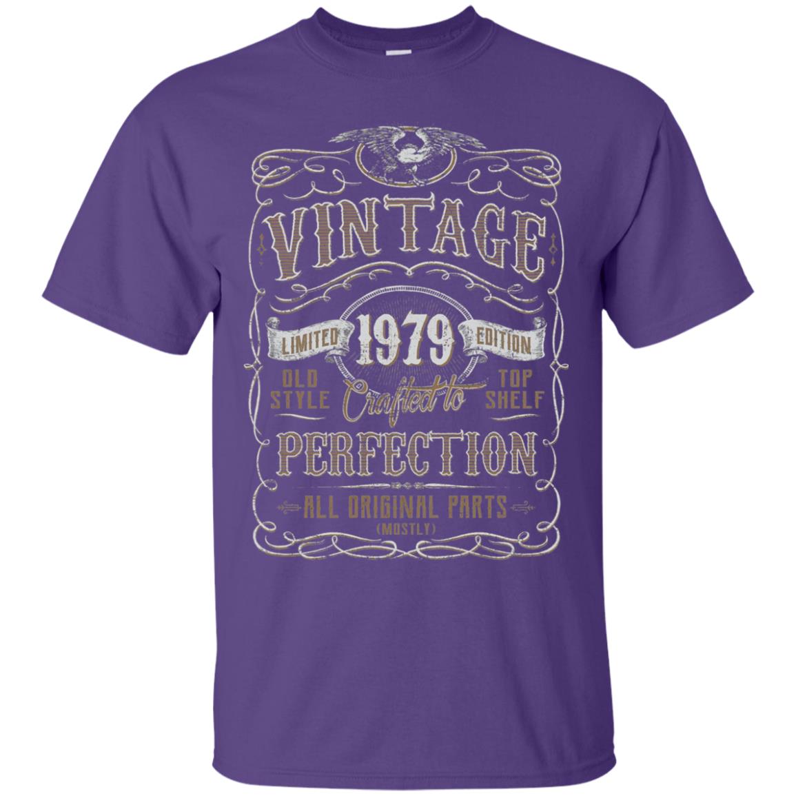 Vintage 1979 Birthday Gift Idea T-shirt Purple