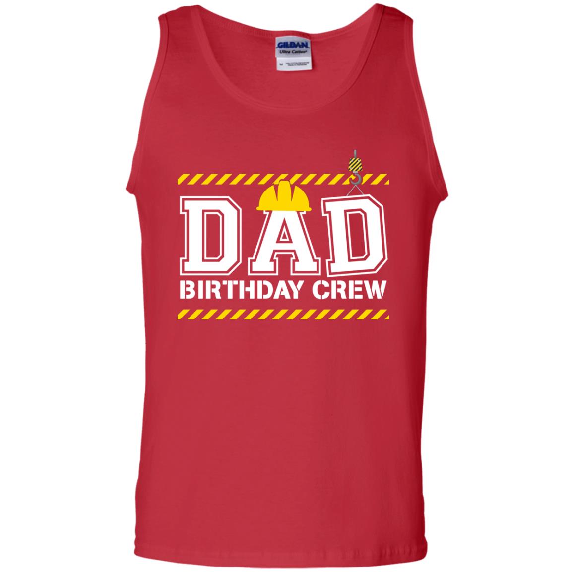 Dad Birthday Crew Construction Worker Shirt Daddy Red