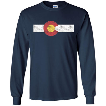 Colorado State Flag T-shirt Patriotic Colorado Day Navy