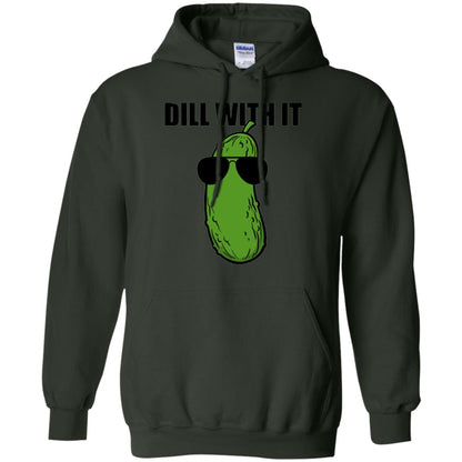 Funny Pickle T-shirt Dill With It Forest Green