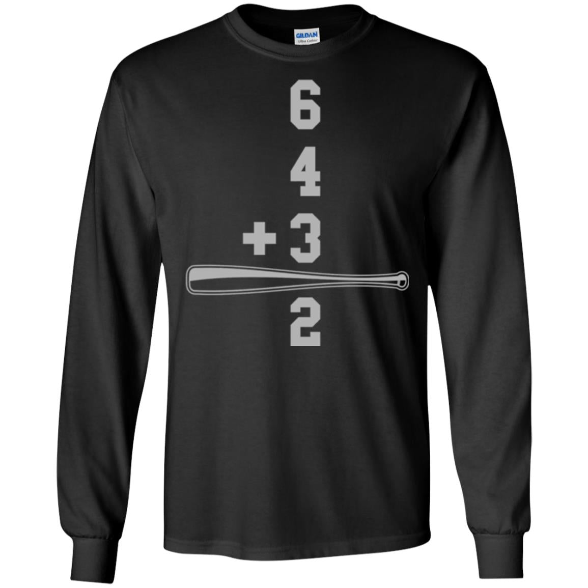 Baseball And Math Lovers T-shirt Black