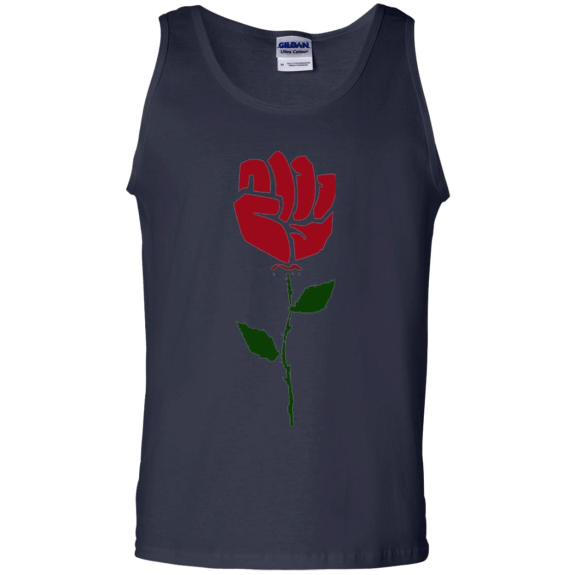 Women Right T-shirt Rose Resist Hands Up Navy