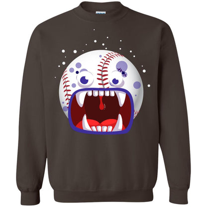 Baseball Halloween Shirt Dark Chocolate