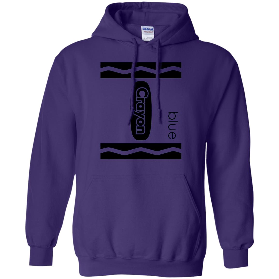 Blue Crayon Halloween Couple Friend Group Costume T-shirt Purple