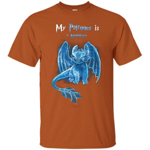 My Patronus Is A Nightfury How To Train Your Dragon T-shirtG200 Gildan Ultra Cotton T-Shirt