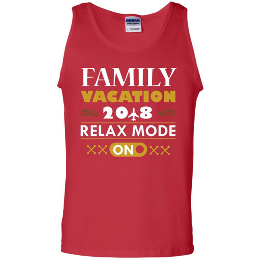 Family Vacation 2018 Relax Mode On Summer Holiday Shirt Red