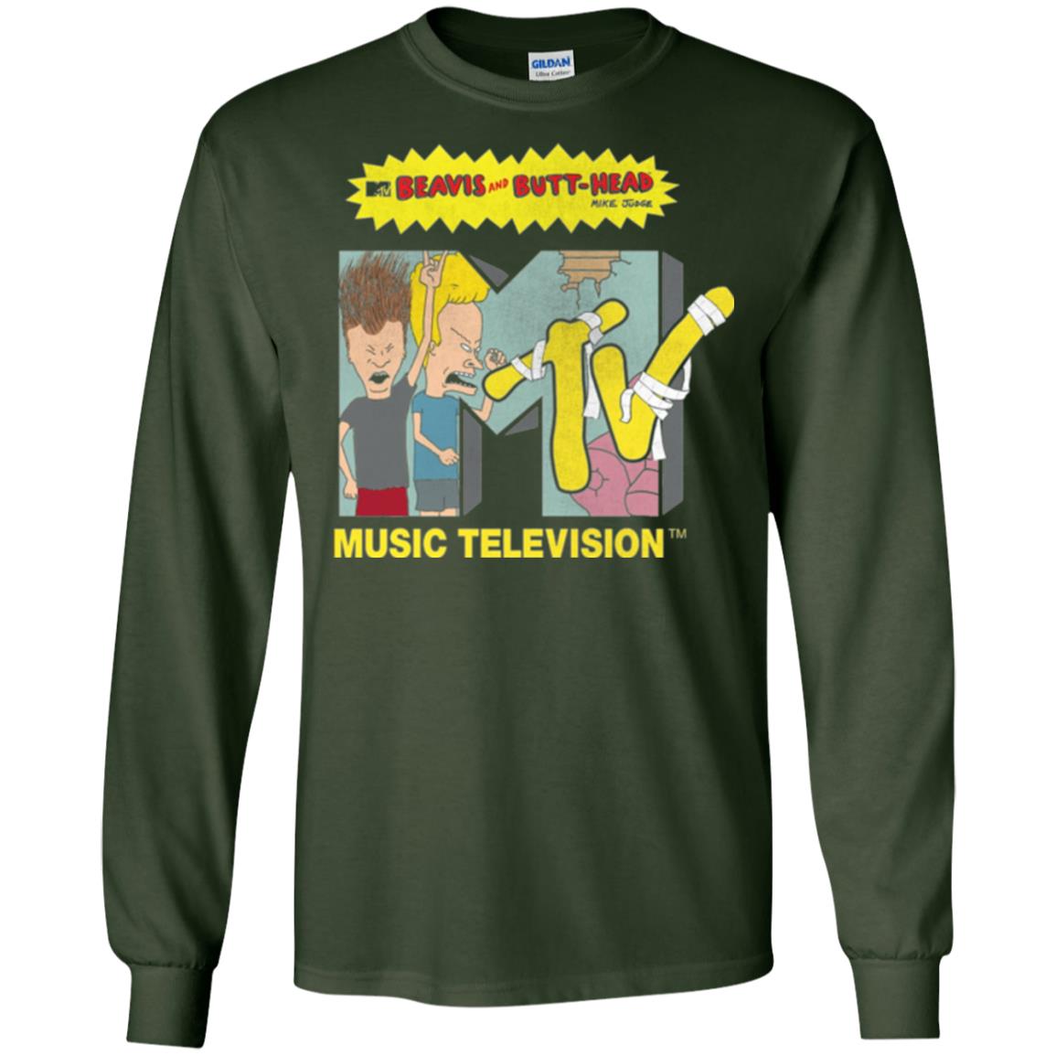 Mtv Logo T-shirt Beavis And Butt Head Forest Green